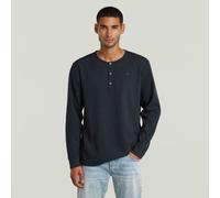 G-Star RAW T-shirt Structured Tweeter Grandad Bleu foncé L