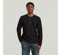 G-Star RAW T-shirt Structured Tweeter Grandad Noir XXL