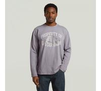 G-Star RAW T-shirt Sunfaded Relaxed Graphic Gris S