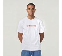 G-Star RAW T-shirt Two Way Logo Relaxed Blanc L