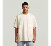 G-Star RAW T-shirt Utility Fabric Mix Blanc L
