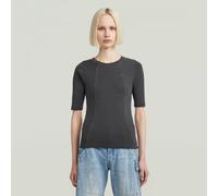 G-star Washed A Line Slim Fit Short Sleeve T-shirt Gris XS Femme