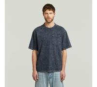G-Star RAW T-Shirt Washed Pocket Bleu foncé XL