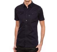 G-STAR RAW Tacoma SH S/S Chemise Casual, Bleu (Mazarine Blue), Large Homme