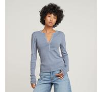 G-Star RAW Top Deep V-Neck Slim Bleu clair XS