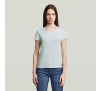 G-Star Femme Haut Eyben Slim V-Neck 2.0, Bleu (plein air D24533-4107-H001), L