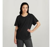 G-Star RAW Top Rolled Up Sleeve Boyfriend Noir M