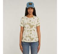 G-star Sprayed Letters Short Sleeve T-shirt Blanc M Femme