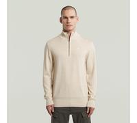 G-star Premium Core Half Zip Sweater Beige M Homme