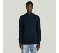 G-Star RAW Tricot Premium Core Half Zip Knit Bleu foncé XXL