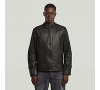 G-star Biker Leather Jacket Noir M Homme