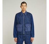 G-Star RAW Veste Mixed Coach Zip Bleu foncé M