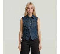 G-star D29079-e358 Waistcoat Bleu S Femme