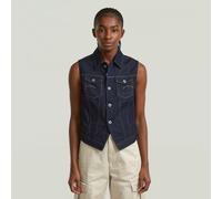 G-Star RAW Veste Pitched Hem Slim Bleu foncé XXS