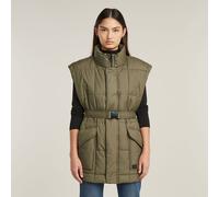 G-Star RAW Veste Sans Manches Belted Padded Vert M
