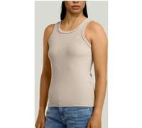 G-Star Rib Tanktop Beige/khaki Taille: S | Culottes Outlet | Femme | Marron