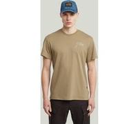 G-Star Script R T Beige/khaki Taille: XL | T-shirts Basiques Outlet | Homme | Marron