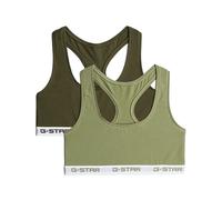 G-star D29409-01 Racerback Bralette Bra 2 Units Vert XL Femme