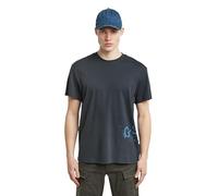 G-STAR Sprayed GR R T T-Shirt, Bleu (India Ink D26819-d976-h392), M Hommes
