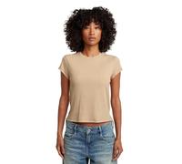 G-Star Raw C.V. Structured Baby r t WMN T-Shirt, Beige, L Women's