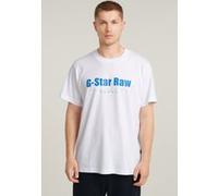 G-Star Symbols Print Loose R T White Taille: S | T-Shirts Outlet | Homme | Blanche