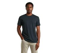 G-Star RAW T-shirt Base-S côtelé à manches courtes Bleu foncé Taille M