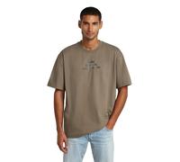 G-Star RAW T-shirt Multi Technique Relaxed Brun M