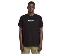 G-Star T-shirt Old Skool Logo manches courtes Noir Homme Taille S