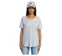 G-Star Femme Top Boyfriend manches retroussées Bleu Taille S