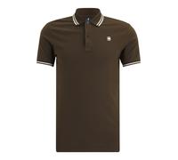 G-STAR T-Shirt 'Dunda' chocolat / blanc, Taille L