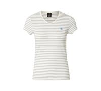 G-star Stripe Eyben Slim 2.0 Short Sleeve V Neck T-shirt Beige XS Femme