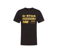 G-STAR T-Shirt 'Graphic 8' jaune / noir, Taille XS
