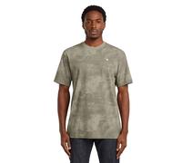 G-STAR T-Shirt Pour Homme - Texture Archivale En Peau D'Éléphant, Col Rond, B...