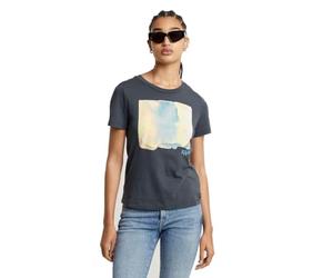 G-Star Top Abstract Water Color Print T-Shirt Femme