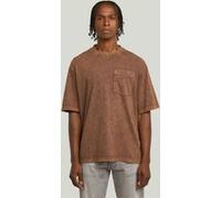 G-Star Washed Pocket R T Brown Taille: S | T-Shirts Outlet | Homme | Marron