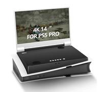 G-STORY Moniteur de Jeu Portable 14 Pouces IPS 4K 60 Hz avec intégration pour PS5 Pro (PS5 Non Inclus) 3840×2160, 2 Ports HDMI, FreeSync, Haut-parleurs multimédias stéréo intégrés