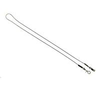 G.T.R Bas de ligne en acier haut de gamme 7 x 7 avec émerillon pour pêche au poisson prédateur 12 kg 25 cm Lot de 2 Fast Snap