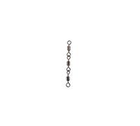 G.T.R Émerillon triple, Noir, Taille 10 - 15 kg - 2,5 cm - 7 pièces.