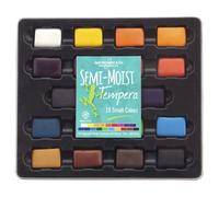 G teaux tempera semi-humides Jack Richeson avec plateau, couleurs assorties, lot de 19