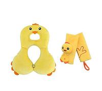 G-Tree bébé et poussette tête de soutien Ceinture Covers, doux bébé Head Neck Support appuie-tête et ceinture de sécurité couverture Bracelet - cuisine jaune, 1-4 ans