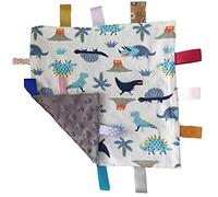 G-Tree bébé garçon Gris Tag Couverture de sécurité, Couverture Douce Jouet avec étiquettes, Doudou Taggy, Couverture Tag