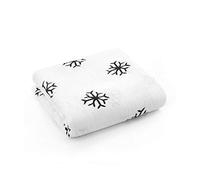 G-Tree organique Muslin Swaddle 47 x 47 Blanket- pouces ultra doux Muslin Swaddle Couvertures, Muslin Blanket Réception - Douche de bébé parfait cadeau (flocon de neige)
