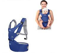 G-Tree Porte-bébé avant et arrière Sac à dos convertible 3-in-1 porte-bébé, porte-bébé souple 0-24 Mois (Bleu)