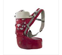 G-Tree Porte-bébé avec siège réglable de la hanche, Porte-Wrap bébé, doux et respirant Porte-bébés Sac à dos avant et arrière pour les nourrissons à enfants en bas âge - Rouge