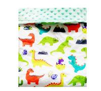 G-Tree Super Soft Minky Couverture pour bébé - Couverture en peluche confortable pour bébé Cadeau, Couverture pour les filles, les garçons, Nursery, poussette, réception Lit (47.2x30INCH, Dinosaur)