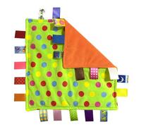 G-Tree Tag Couverture pour bébé en peluche bébé Confort Couverture de sécurité mignon doux enfants Teething Jouet Nouveau-né Cadeau Cadeau d'anniversaire (point vert)