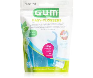 G.U.M Easy Floessers fil dentaire très fin au fluorure et menthe 30 pcs