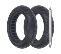 G.V.SHOP 2 Pneu Solide 8,5x2.0 Pouces pour Trottinette Électrique Xiaomi M365,1S, Essential,Pro2,Gotrax gxl/XR,Roue Élastique,Anti Crevaison Increvable Solide 8,5 Pouces (Noir 2pcs+levier)