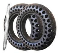 G.V.SHOP® 2pcs Roue Pleine de 10 x 2,125 pouces pour scooter électrique Vivobike S2 Max, Vivobike S3 Max, caoutchouc solide, antidérapant, pneu sans crevaison, vous ne creverez plus jamais (2pcs)