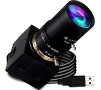 G Varifocal Caméra USB 2 MP 10X Zoom Optique Webcam 5-50 mm Varifocus Full HD 1080P Objectif Varifocal Webcam avec capteur IMX323, webcam réglable 0,01 lux